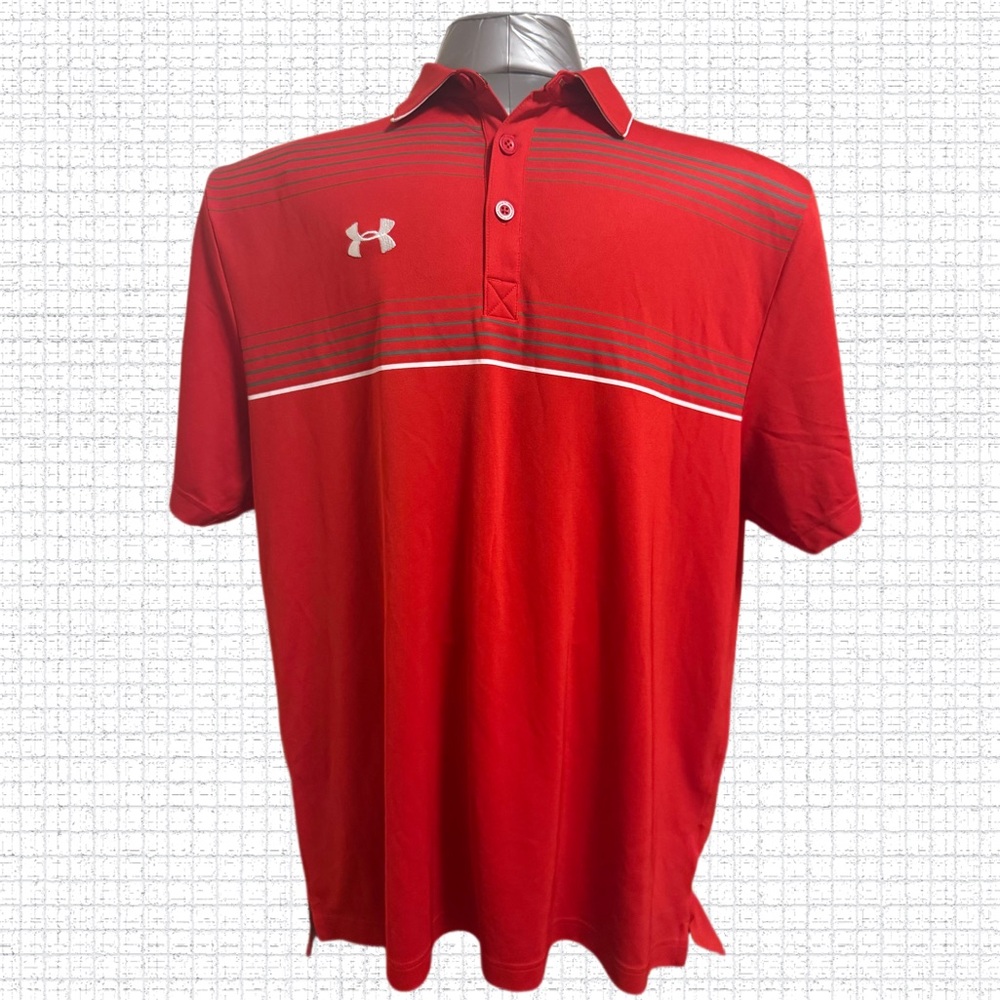 Under Armour Men's Red Polo Shirt
